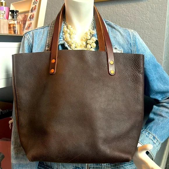 KMM&Co large brown Kodiak leather tote - Picture 13 of 17